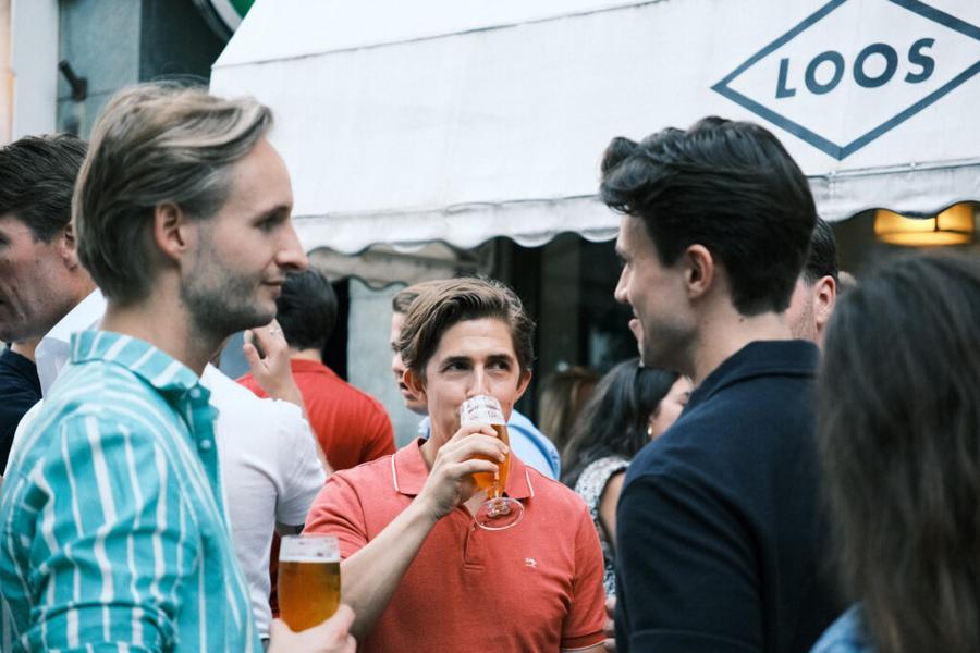 LINK members at a summer drink